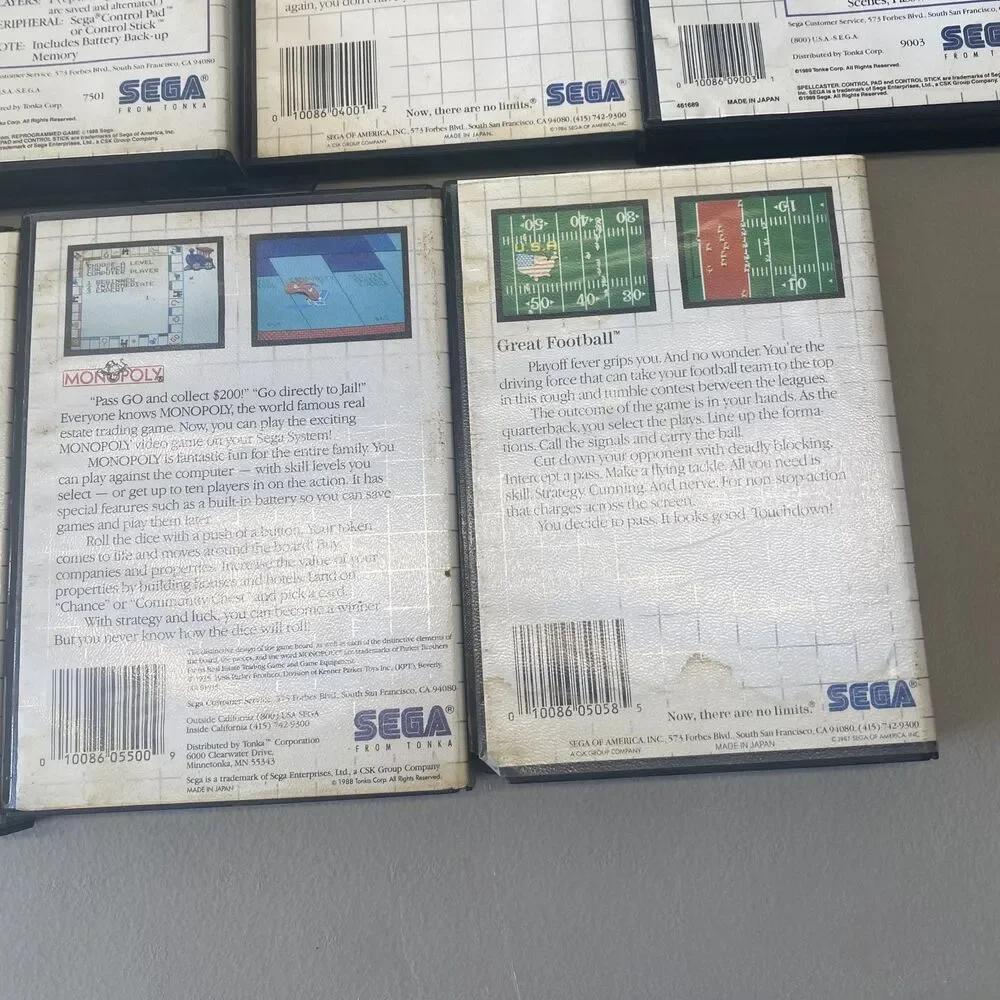 Vintage Games 13 Sega Master System Games | Rocky, Zillion 2, Out Run, Alex Kidd